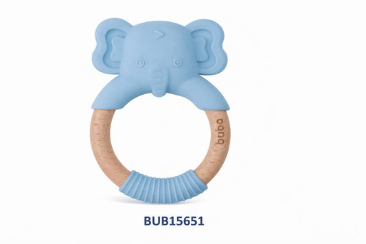 # BUBA MORDILLO DE BAMBÚ C/AGARRADERA Y PUNTA DE SILICONA 4M+ AZUL BUB15651 - ROSA BUB15652