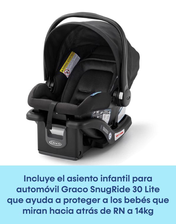 # GRACO CARRITO TRAVEL SYSTEM+BABY SEAT SNUGRIDE30 OUTPACE LX-BRIGGS - 3 RUEDAS R.N-14/22KG GR2203025 - 187546