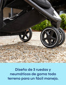 @GRACO CARRITO TRAVEL SYSTEM+BABY SEAT SNUGRIDE30 OUTPACE LX-BRIGGS - 3 RUEDAS R.N-14/22KG GR2203025 - 187546