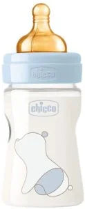 CHICCO BIBERON ORIGINAL TOUCH C/TETINA LATEX FLUJO LENTO 150ML 0M+ 27610-10