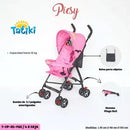 TATIKI CARRITO PARAGUA ZOE COLOR ROJO TATIKI CARRITO PARAGUA JHON  6-15KG - AZUL - ROJO - ROSA - NEGRO - TCP01