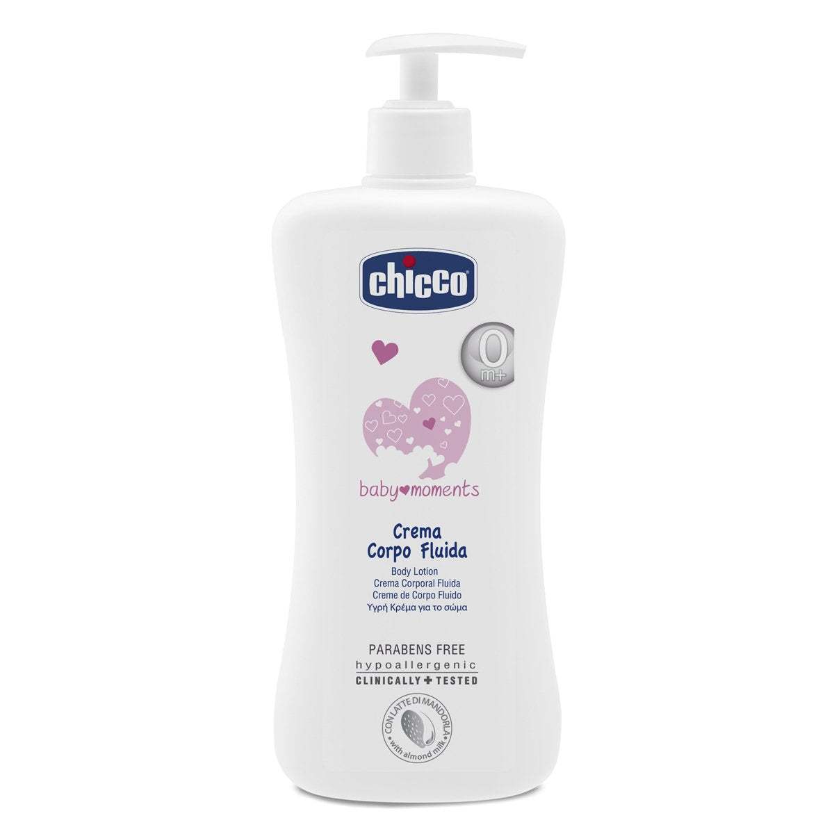CHICCO HIGIENE BABY MOMENTS CREMA FLUÍDA CORPORAL 500ML 02849-00 - 7053303