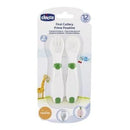 CHICCO MI PRIMER SET CUBIERTOS BRANCO CON VERDE 12M+6830-00