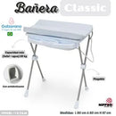 GALZERANO BAÑERA CLASSIC CON JABONERA Y ANTIDESLIZANTE 7045