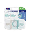 CHICCO CHUPETE PHYSIO SOFT LUXE NARANJA X2 - LUXE GRIS X2 - 6-16M+ 73033-31 - 73033-32