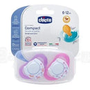 CHICCO CHUPETE PHYSIO CAUCHO X2 6-12 MESES 74822-11 - 74822-21