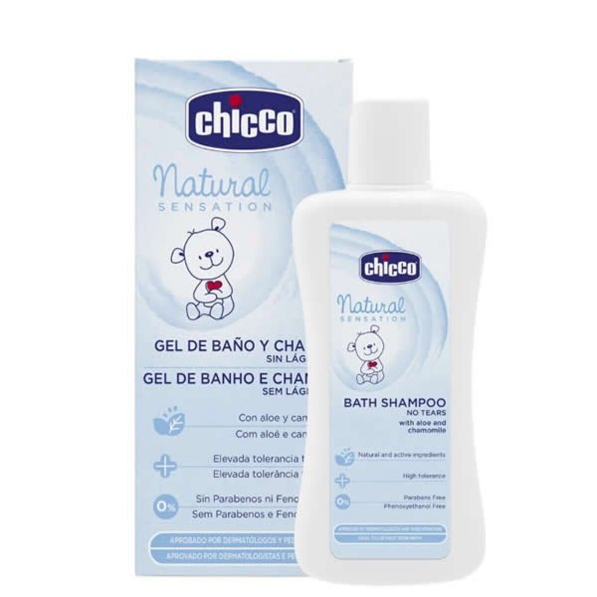 CHICCO HIGIENE NATURAL SENSES BAÑO SHAMPOO 7453-10 500ML