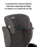 @GRACO CAR SEAT ELEVADOR C/ RESPALDO JUNIOR MAXI I-SIZE R129 - MIDNIGHT 100-150CM / 3.5 a 12 Años GR8CT899MDNEU - 773174