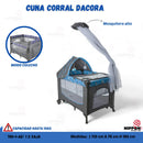 EBABY CUNA CORRAL DACORA FUNCION COLECHO+MOSQUITERO ALTO R.N-3 AÑOS - 750-1