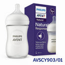 AVENT BIBERON NATURAL RESPONSE TRANSPARENTE 125ML / 240ML / SET REGALO 9007467 - 9006729