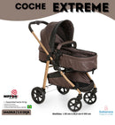 GALZERANO CARRITO MOISES 2EN1 REVERSIBLE EXTREME R.N-15KILOS - NEGRO 1442