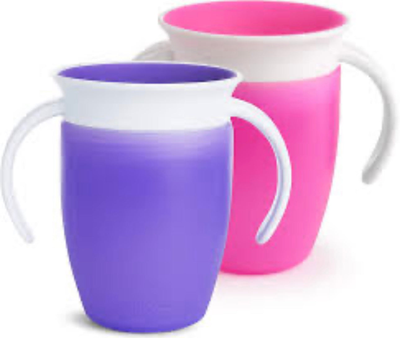 Munchkin Alimentación Vaso Miracle 360 C/Asas 207ML Pack X2 Rosa/Lilas - 6m+ MU21146 - 173486