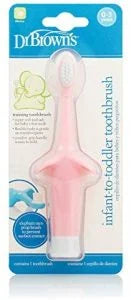 DR BROWN CEPILLO DE DIENTE PARA BEBES Y PEQUEÑOS COLOR ROSA R.N - 3 ANOS HG013 - 303627