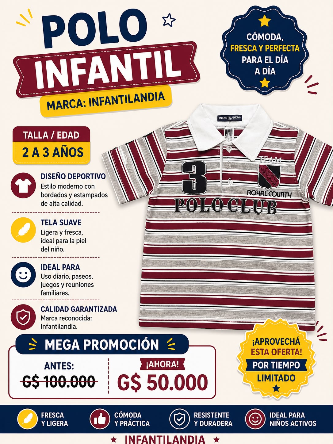 Ropa Infantil ✨ Polo Infantil Infantilandia ✨