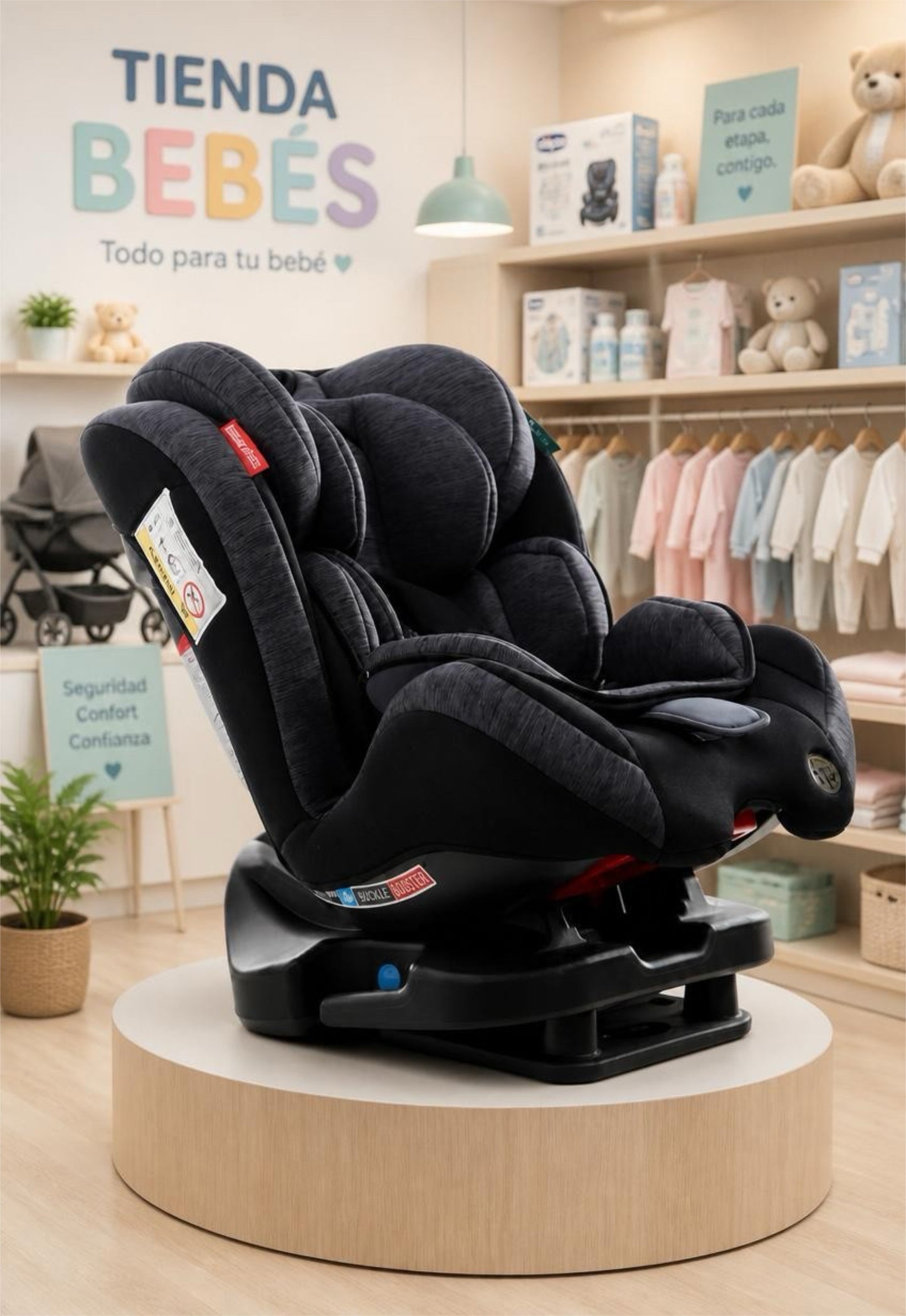 FISHER PRICE CAR SEAT CRONOX GRIS FP1912 - R.N.–36 KG – 948801