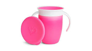 Munchkin Alimentación Vasito Miracle 360 C/Asas & Tapa 207ML Color Rosa 6m+ MU51850