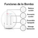 MATERNIDAD MUA MUA EXTRACTOR GLOW SACA LECHE ELÉCTRICO GLOW DOBLE CON BIBERON 150ML X2+ASSESORIOS 6925546