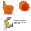 BEBÉ & NIÑOS TAPAS DE SILICONA PARA VASOS SIPPIE-TAZAS-BOTELLAS BPA FREE 9M+ COLOR ROJO Y AZUL 12300