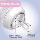 CHICCO BIBERON NATURAL FEELING 330ML 6M+ ROSA 81335-10 AZUL 81335-20 UNISEX 81335-30