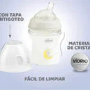 CHICCO BIBERON DE VIDRIO NATURAL FEELING 150ML 0M+ 81211-30 - 153459