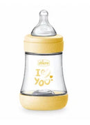 CHICCO BIBERON PERFECT 5 LOVE 150ML SILICONA 0M+ AZUL * AMARILLO 20211-21 - 20211-31