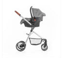 @PREMIUM BABY CARRITO MOISES CON BABY SEAT+BASE MIKE 3EN1 COLOR GRIS-NEGRO-BORDO