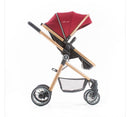 @PREMIUM BABY CARRITO MOISES CON BABY SEAT+BASE MIKE 3EN1 COLOR GRIS-NEGRO-BORDO