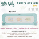 LITTLE BABY BARRERA SEGURIDAD PARA CAMA 1.5M - 18M+ AZUL/ROSA/BEIGE BR002