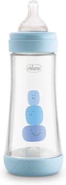 CHICCO BIBERON PERFECT5 SILICONA 300ML 4M+ ROSA 20235-10 AZUL 20235-20 AMARILLO 20235-30