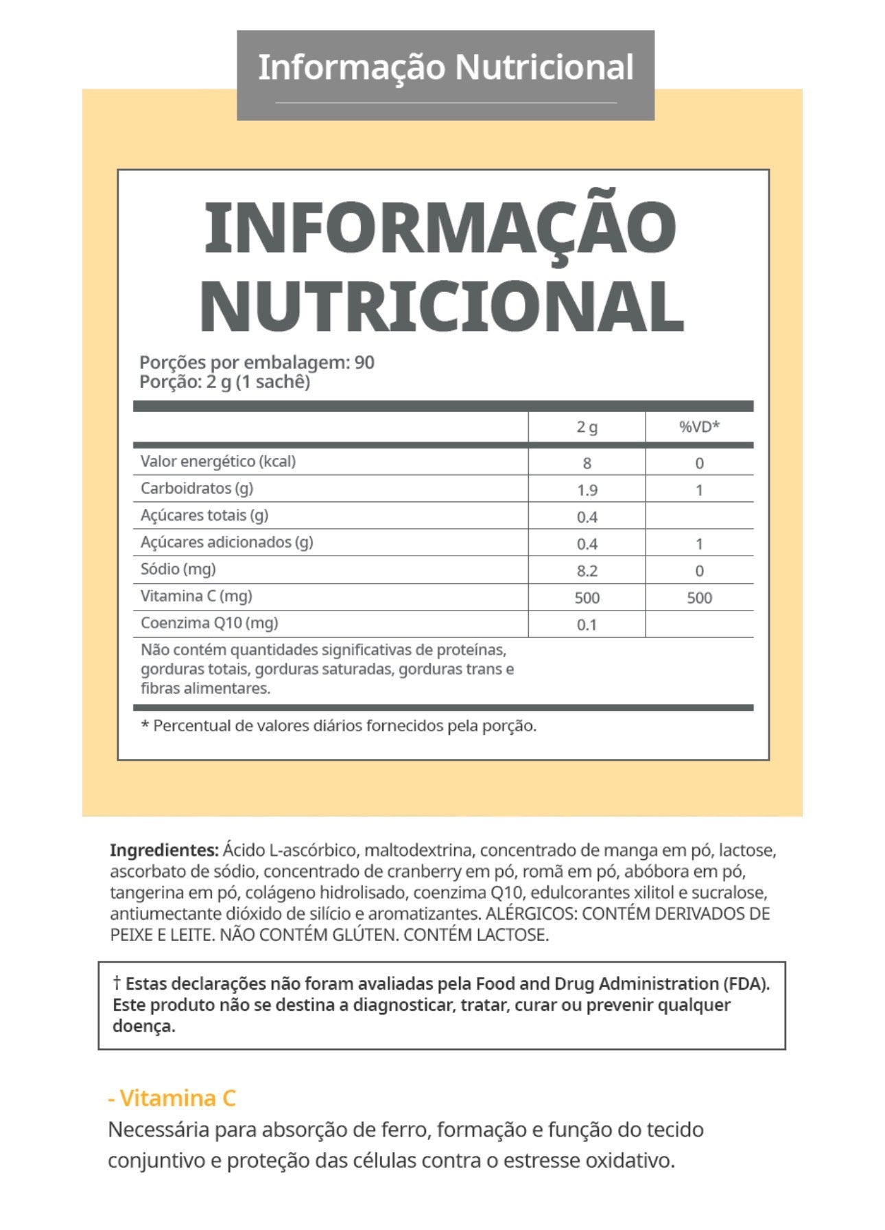 Atomy Color Food Vitamin C es un suplemento alimenticio en polvo que aporta 500mg de vitamina C por sobre, enriquecido con Coenzima Q10 y una combinación de extractos de frutas y vegetales. Cajita x90 ✨
