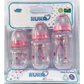 KUKA SET 3 MAMADERAS NATURAL ORTO ROSA 631527