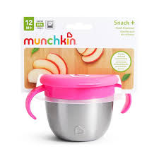 @ MUNCHKIN ALIMENTACIÓN RECIPIENTE P/ CEREALES INOX C/ASAS 266ML 12M+ MU11371 - 113611