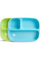 @MUNCHKIN ALIMENTACIÓN 2 PLATOS SPLASH GRANDES C/ DIVISORIAS 6M+ VERDE - AZUL MU46737 -  ROSA - LILA MU46737