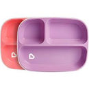 @MUNCHKIN ALIMENTACIÓN 2 PLATOS SPLASH GRANDES C/ DIVISORIAS 6M+ VERDE - AZUL MU46737 -  ROSA - LILA MU46737