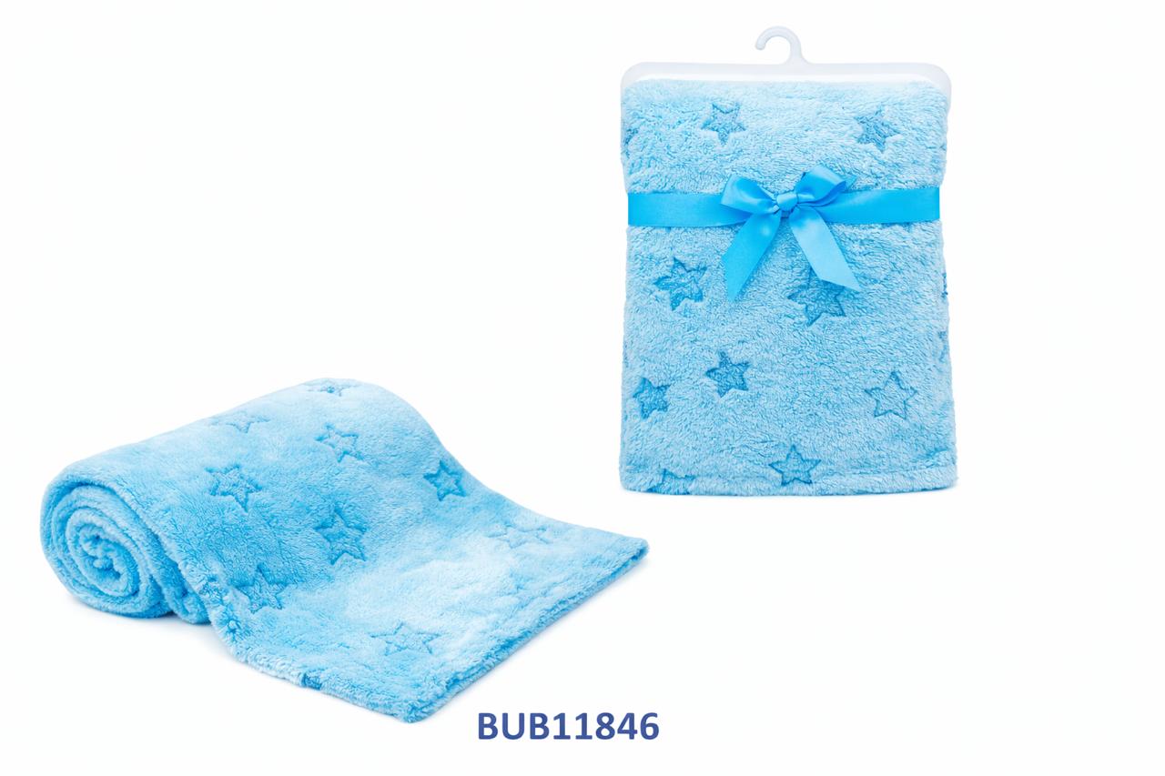 BUBA MANTITA ULTRA-SUAVE DE 75CM ESTRELLA AZUL/ROSA - OVEJITA CELESTE/ROSA