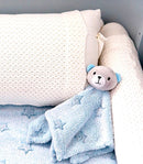 # BUBA MANTITA DE APEGO ELEFANTE GRIS - ESTRELLA C/OSITO AZUL / ROSA