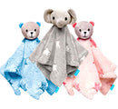 # BUBA MANTITA DE APEGO ELEFANTE GRIS - ESTRELLA C/OSITO AZUL / ROSA