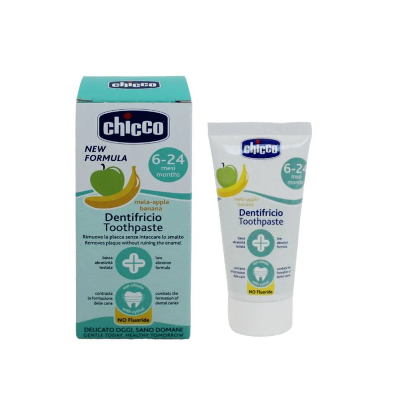 @ CHICCO PASTA DENTAL MANZANA BANANA 6-24M SIN FLUOR 12101-00 - 175567