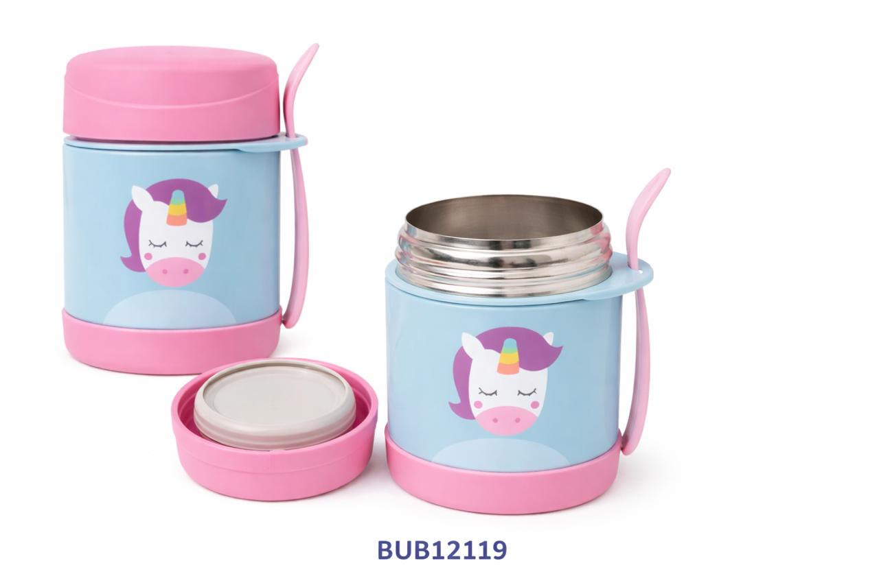 BUBA POTE TÉRMICO ANTI-DERRAME C/DISEÑO 320ML GATITO CORAL - LEON - OSITO AZUL - OSITO ROSA - OSITO VERDE - PANDA - UNICORNIO