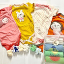 BABY BODYS SET X4+5 PAÑUELOS P/BOCA MANGA CORTO NENA - VARON 1231021
