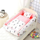 BEBÉS SET CUNA PORTÁTIL COMPLETO R.N-2AÑOS CON DISEÑOS ANIMADOS 123123