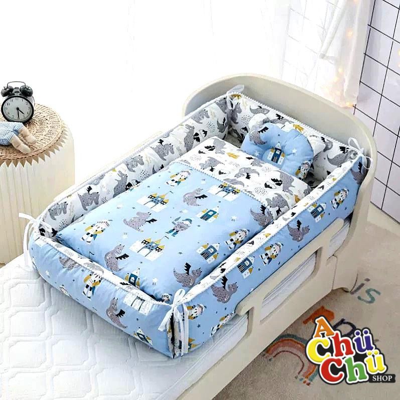 BEBÉS SET CUNA PORTÁTIL COMPLETO R.N-2AÑOS CON DISEÑOS ANIMADOS 123123