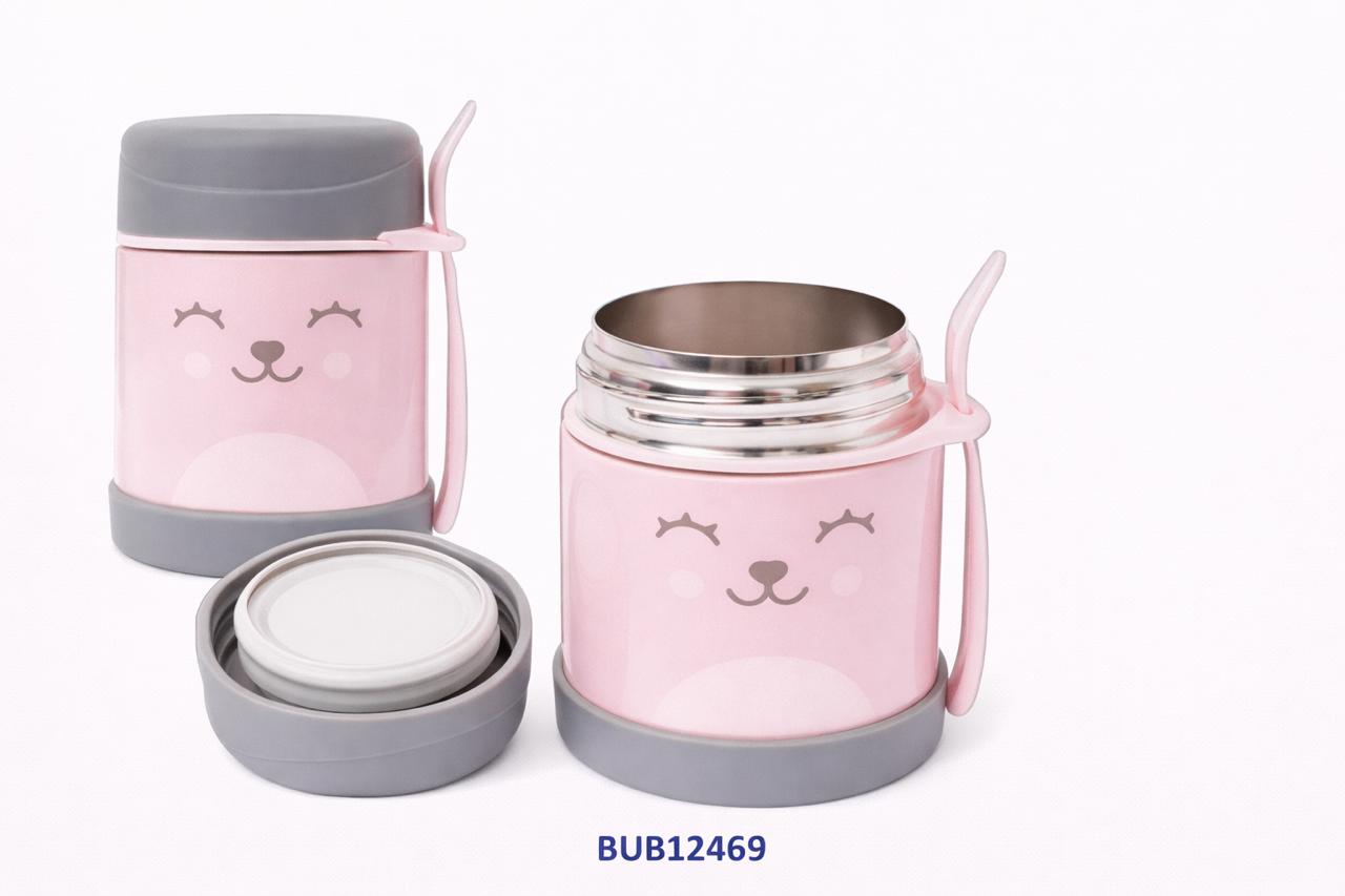 BUBA POTE TÉRMICO ANTI-DERRAME C/DISEÑO 320ML GATITO CORAL - LEON - OSITO AZUL - OSITO ROSA - OSITO VERDE - PANDA - UNICORNIO