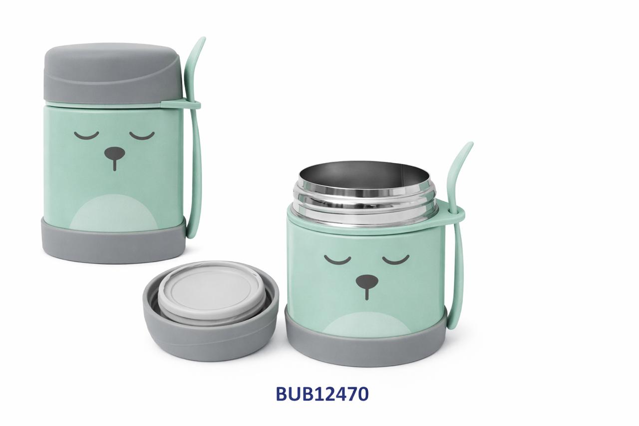 BUBA POTE TÉRMICO ANTI-DERRAME C/DISEÑO 320ML GATITO CORAL - LEON - OSITO AZUL - OSITO ROSA - OSITO VERDE - PANDA - UNICORNIO