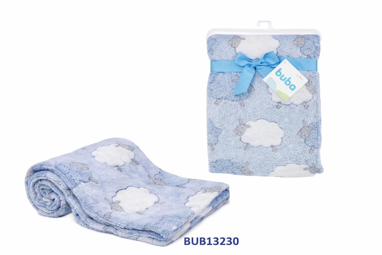 BUBA MANTITA ULTRA-SUAVE DE 75CM ESTRELLA AZUL/ROSA - OVEJITA CELESTE/ROSA