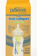 DR. BROWN BIBERÓN NATURAL DE VIDRIO ANTICÓLICO 150ML/5 OZ CON TETINA NIVEL1 0M+ WB51700 - 317082