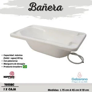 # GALZERANO BAÑERA R.N-15KG BRANCO, CELESTE, ROSA 7055