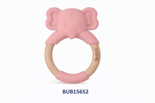 # BUBA MORDILLO DE BAMBÚ C/AGARRADERA Y PUNTA DE SILICONA 4M+  AZUL BUB15651 - ROSA BUB15652