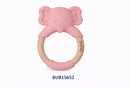 # BUBA MORDILLO DE BAMBÚ C/AGARRADERA Y PUNTA DE SILICONA 4M+  AZUL BUB15651 - ROSA BUB15652