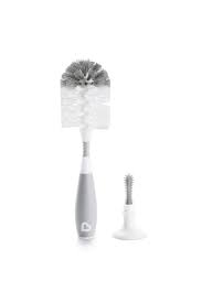 @ MUNCHKIN LIMPIEZA CEPILLO 2EN1 CUELLO FLEXIBLE PARA MAMADERAS Y TETINAS CELESTE - GRIS - MU15769 - 157691